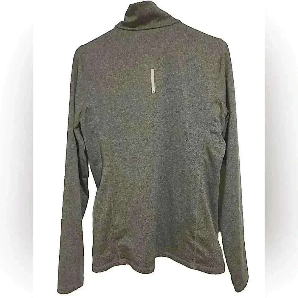 Reebok Women’s Pullover Sweatshirt 1/4-zip Grey Sz. Large - Picture 2 of 6